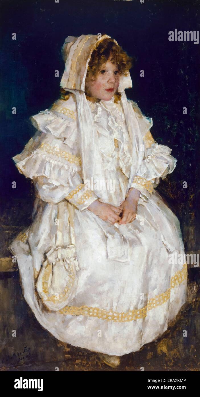 E Phillips Fox, Adelaide, ritratto dipinto ad olio su tela, 1895 Foto Stock