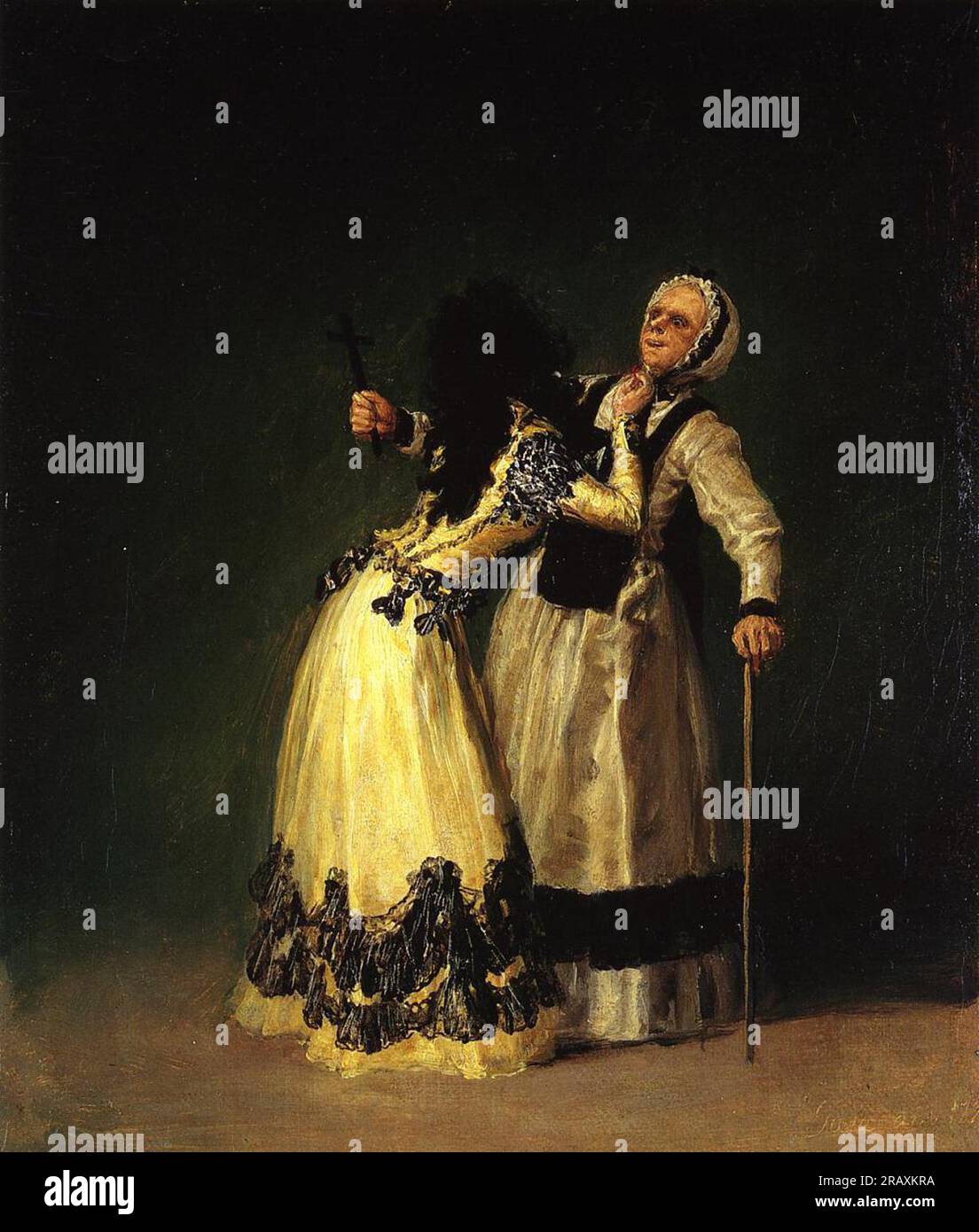 La Duchessa d'Alba e la sua Duenna 1795 di Francisco Goya Foto Stock
