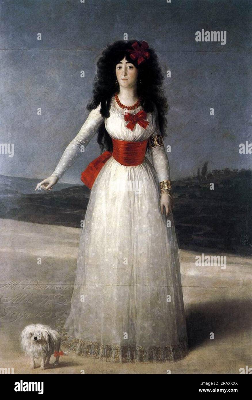 Duchessa d'Alba, la Duchessa Bianca 1795 di Francisco Goya Foto Stock