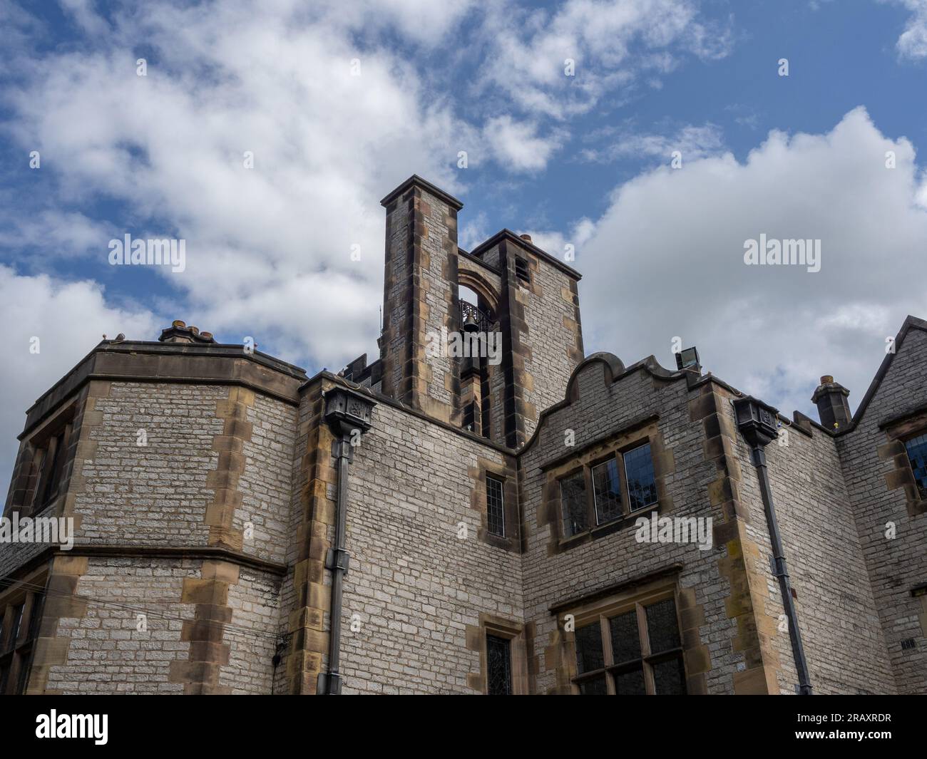 Thornbridge Hall, una casa di campagna in stile giacobino, Derbyshire, Regno Unito Foto Stock
