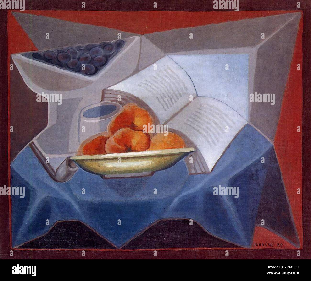 Fruit and Book di Juan Gris Foto Stock