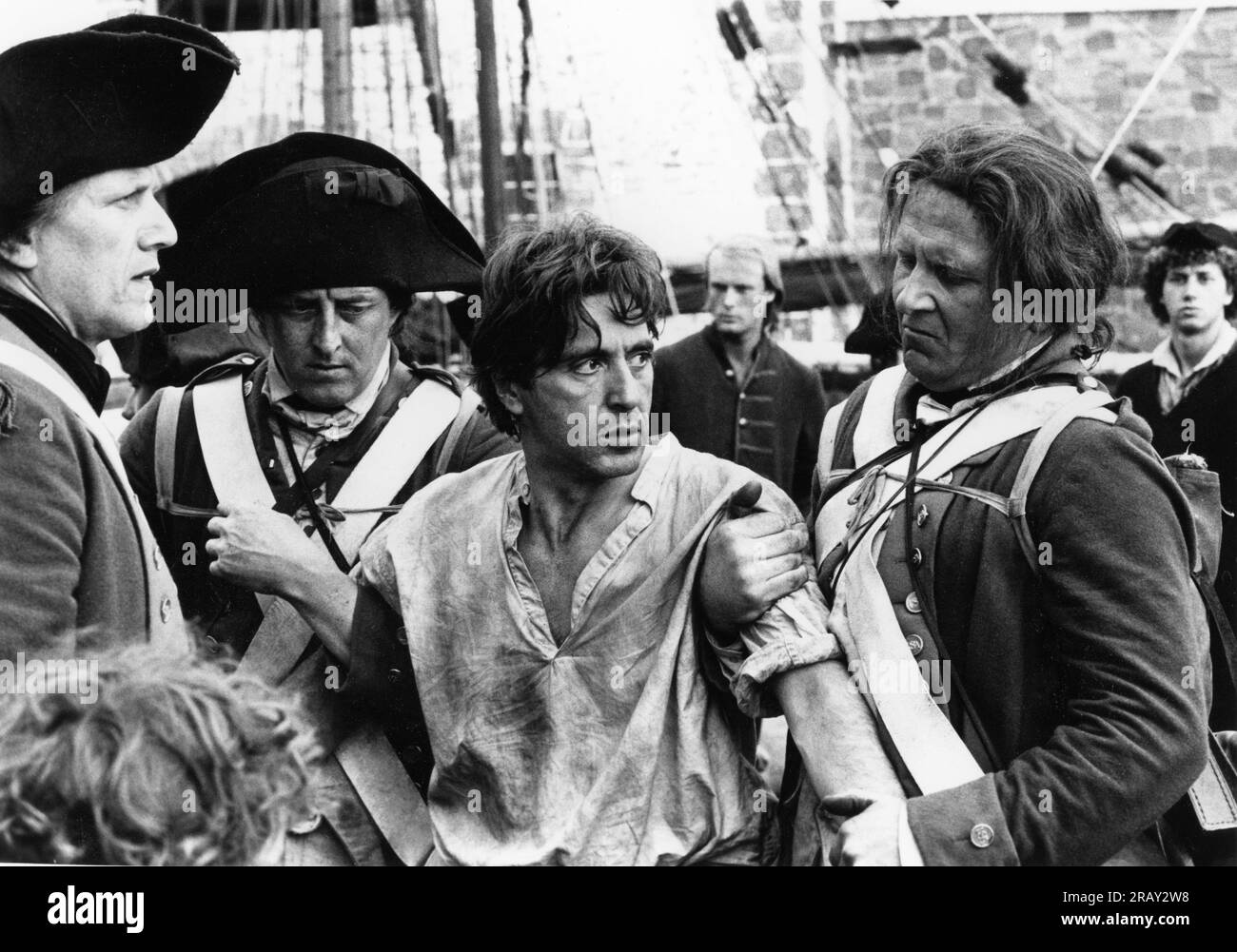 AL PACINO in REVOLUTION 1985 regista HUGH HUDSON scrittore Robert Dillon musica John Corigliano costume design John Mollo produttore Irwin Winkler co-produzione Regno Unito-Norvegia Goldcrest Films International / Viking Films / Warner Bros. (USA) - Columbia-EMI-Warner Foto Stock