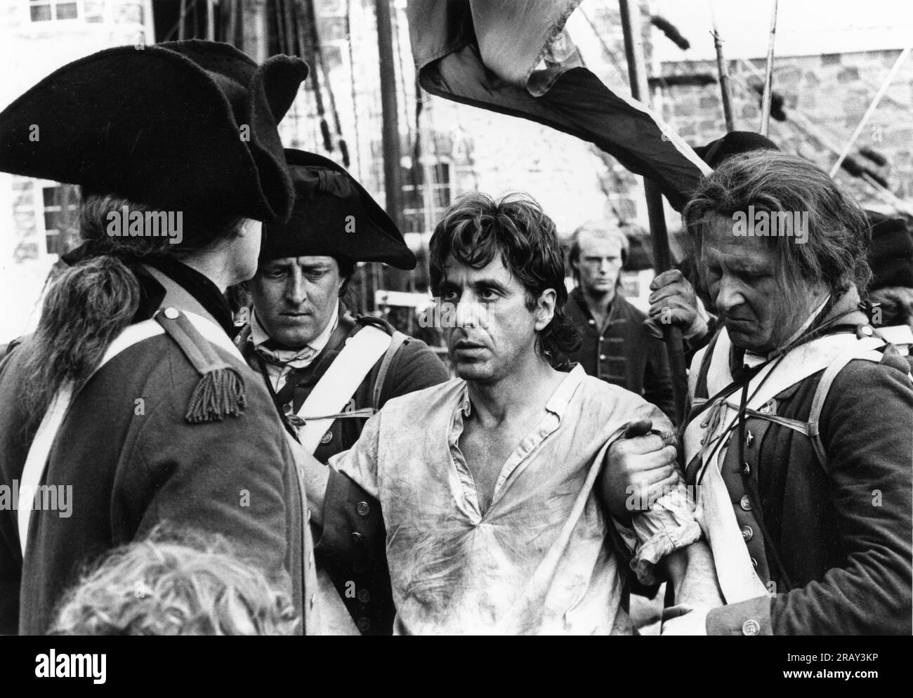 AL PACINO in REVOLUTION 1985 regista HUGH HUDSON scrittore Robert Dillon musica John Corigliano costume design John Mollo produttore Irwin Winkler co-produzione Regno Unito-Norvegia Goldcrest Films International / Viking Films / Warner Bros. (USA) - Columbia-EMI-Warner Foto Stock