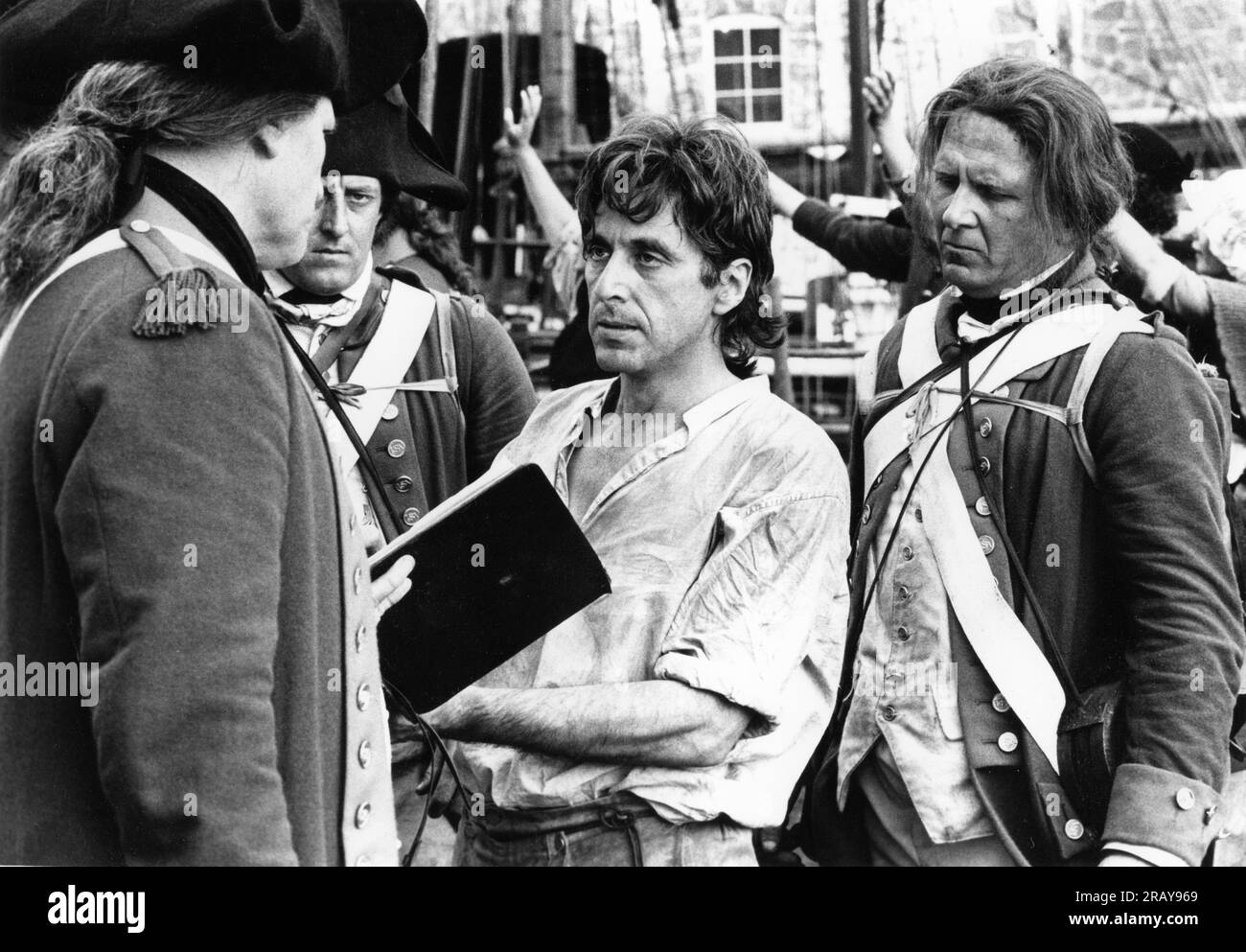 AL PACINO in REVOLUTION 1985 regista HUGH HUDSON scrittore Robert Dillon musica John Corigliano costume design John Mollo produttore Irwin Winkler co-produzione Regno Unito-Norvegia Goldcrest Films International / Viking Films / Warner Bros. (USA) - Columbia-EMI-Warner Foto Stock