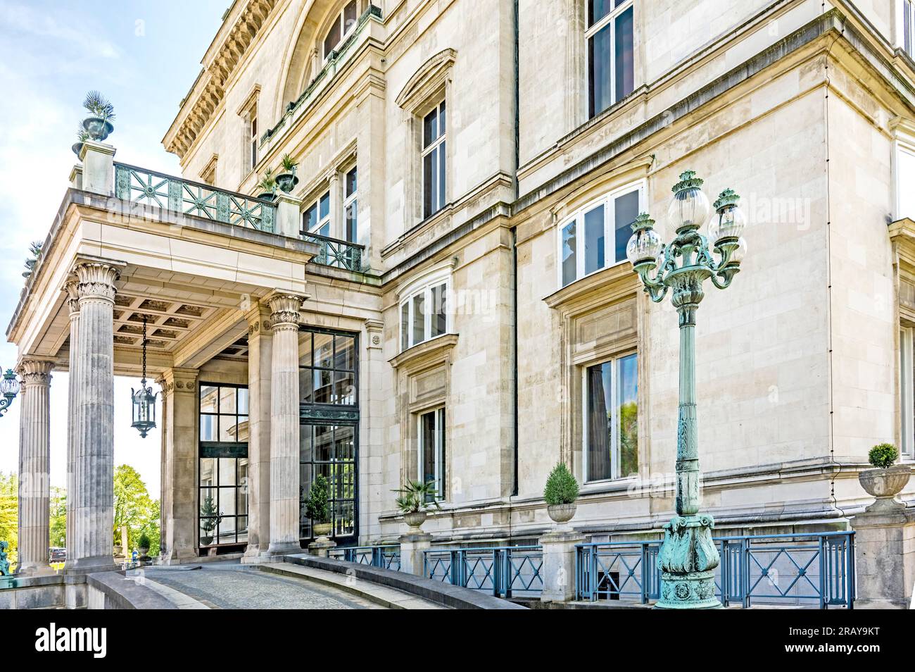 Essen: Villa Huegel (Ruhrgebiet, Nordrhein-Westfalen, Deutschland) Foto Stock