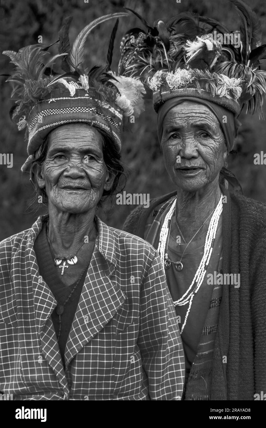 Tribù Ifugao, Banaue, Luzon, Filippine Foto Stock