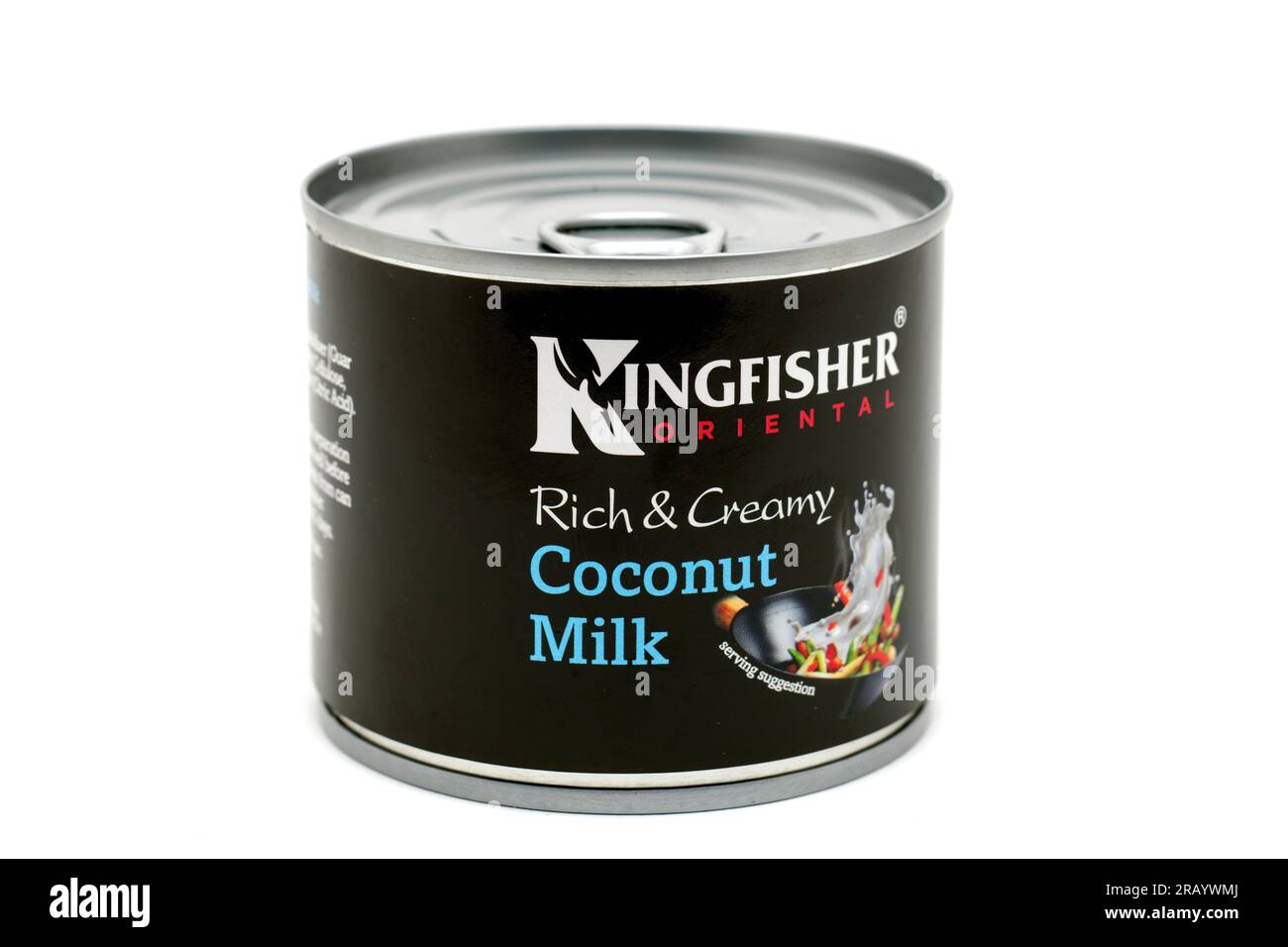 Piccolo latta di Kingfisher ricco e cremoso latte di cocco Foto Stock