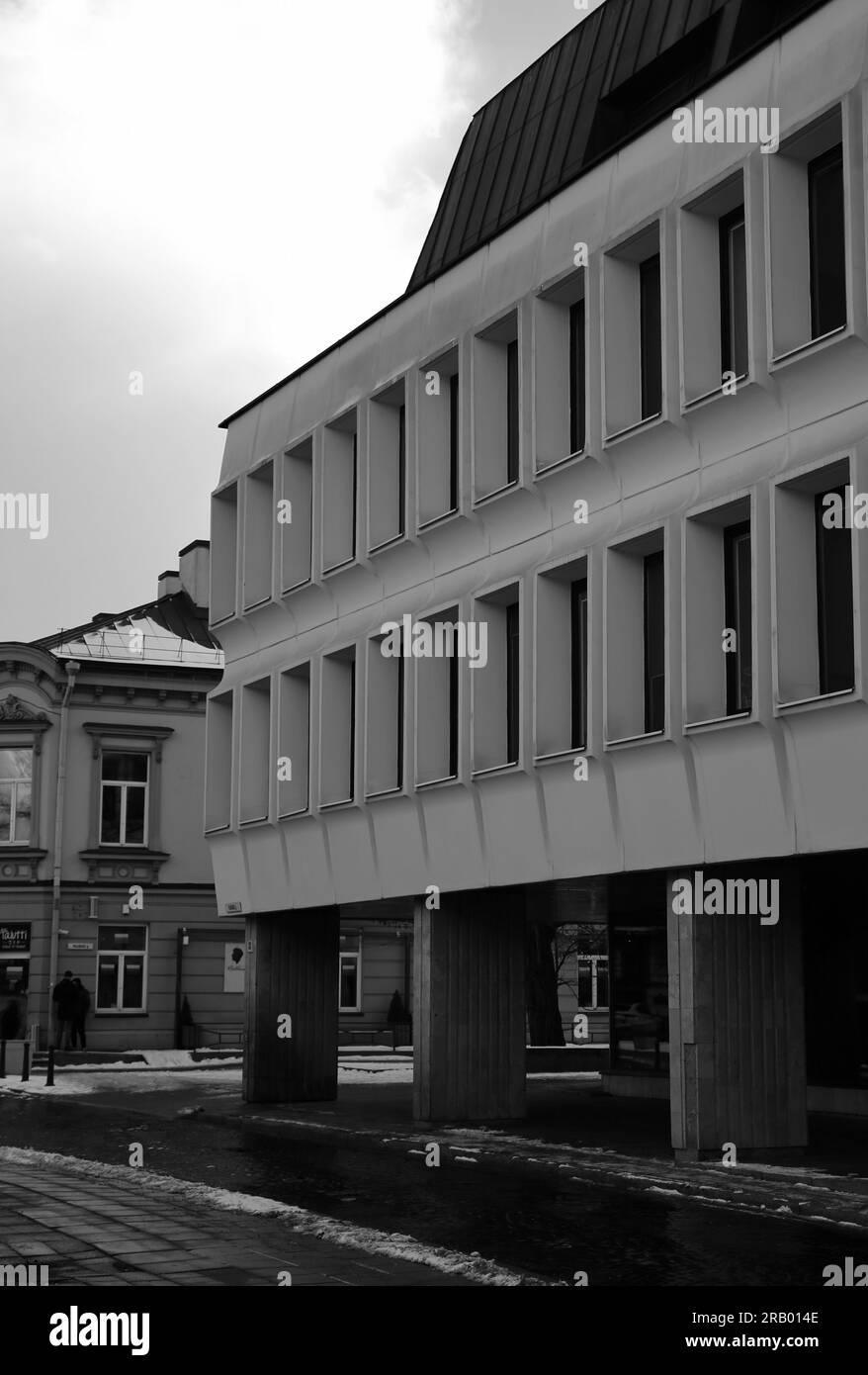 Edificio pubblico a Vilnius, Lituania Foto Stock