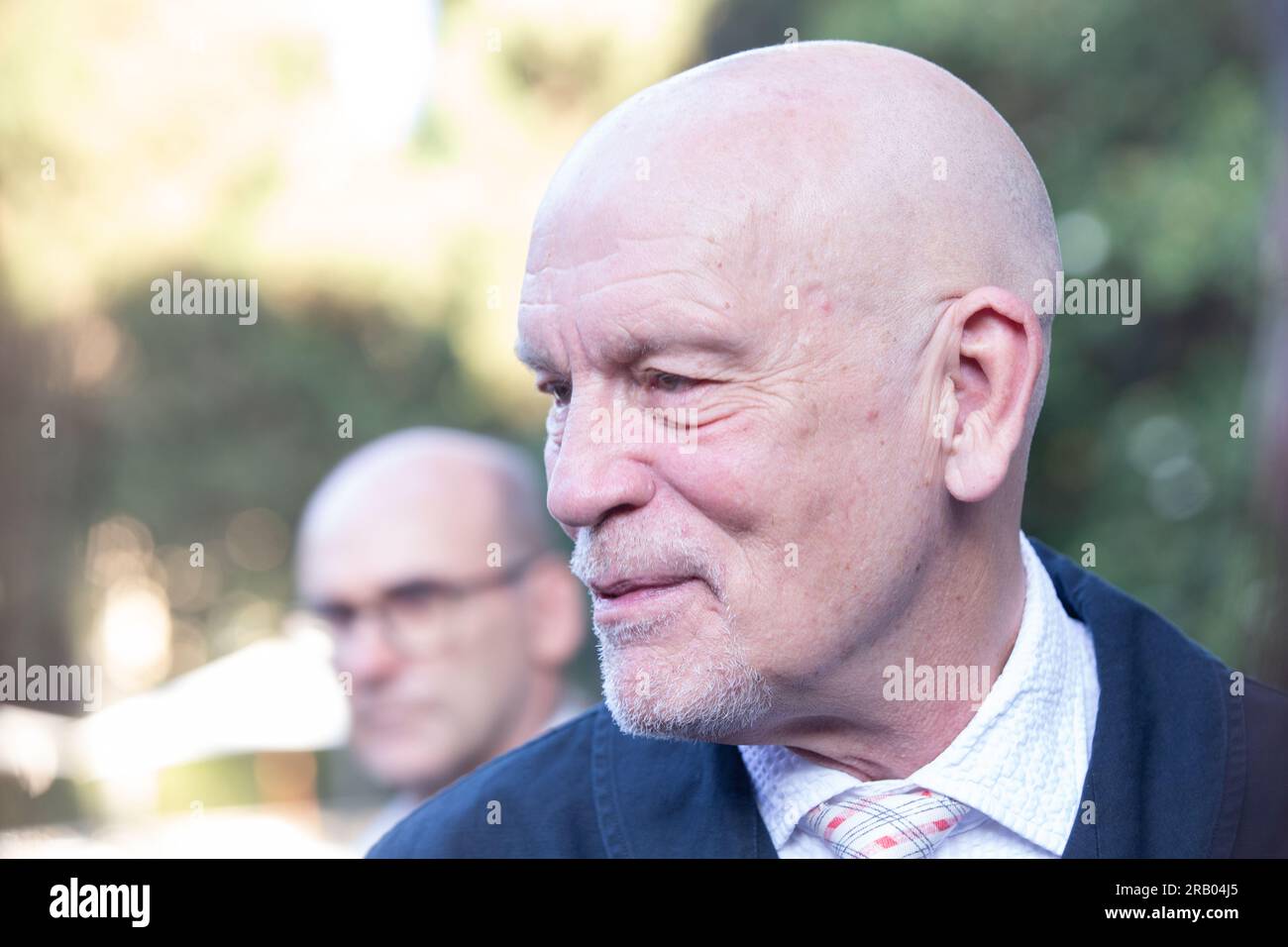 John Malkovich partecipa alla 63a cerimonia di premiazione del Golden Globe presso l'Accademia tedesca di Roma (foto di Matteo Nardone / Pacific Press/Sipa USA) Foto Stock