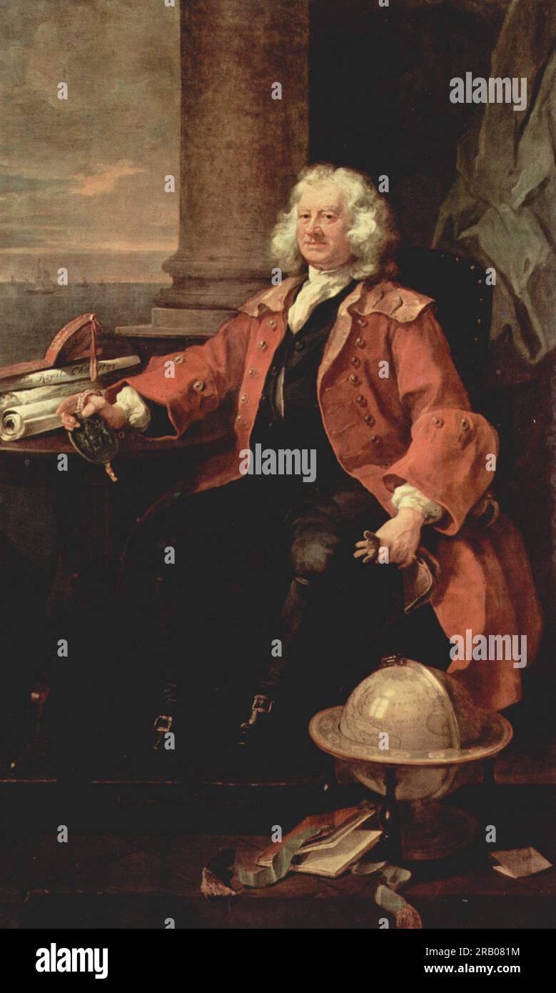 Ritratto di Captain Coram 1740 di William Hogarth Foto Stock