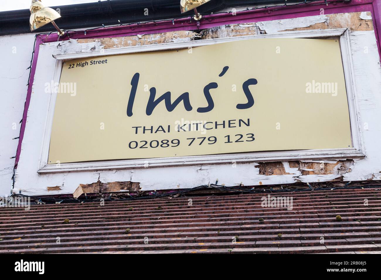 IMS's Thai Kitchen, Hampton Hill, Londra, Inghilterra, Regno Unito Foto Stock