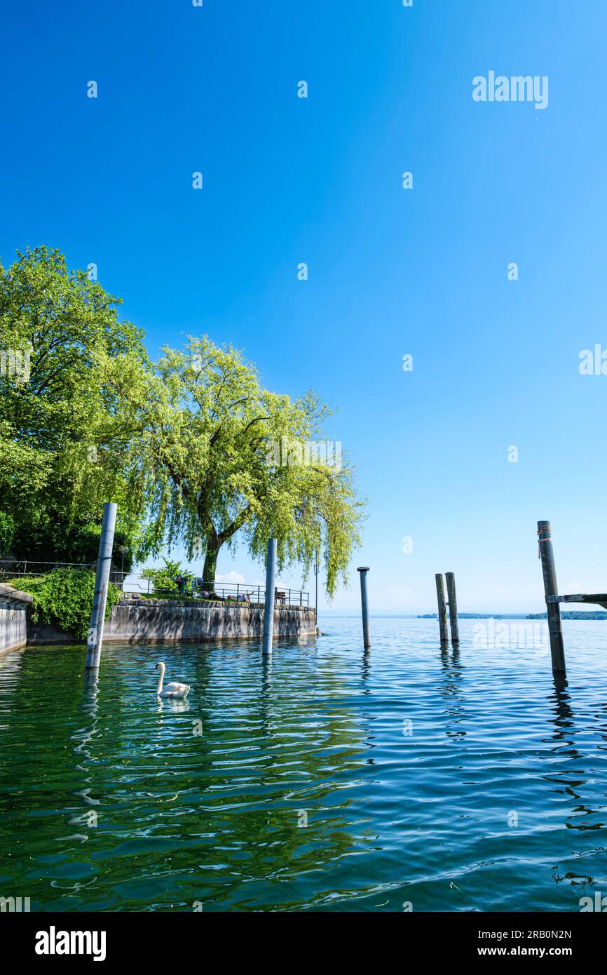 Porto di Jacket a Überlingen sul lago di Costanza Foto Stock