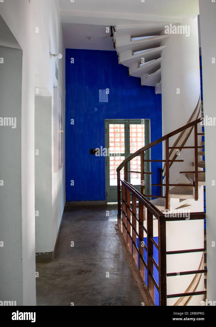 Casa tipo 4-J nel museo Pierre Jeanneret, Stato del Punjab, Chandigarh, India Foto Stock