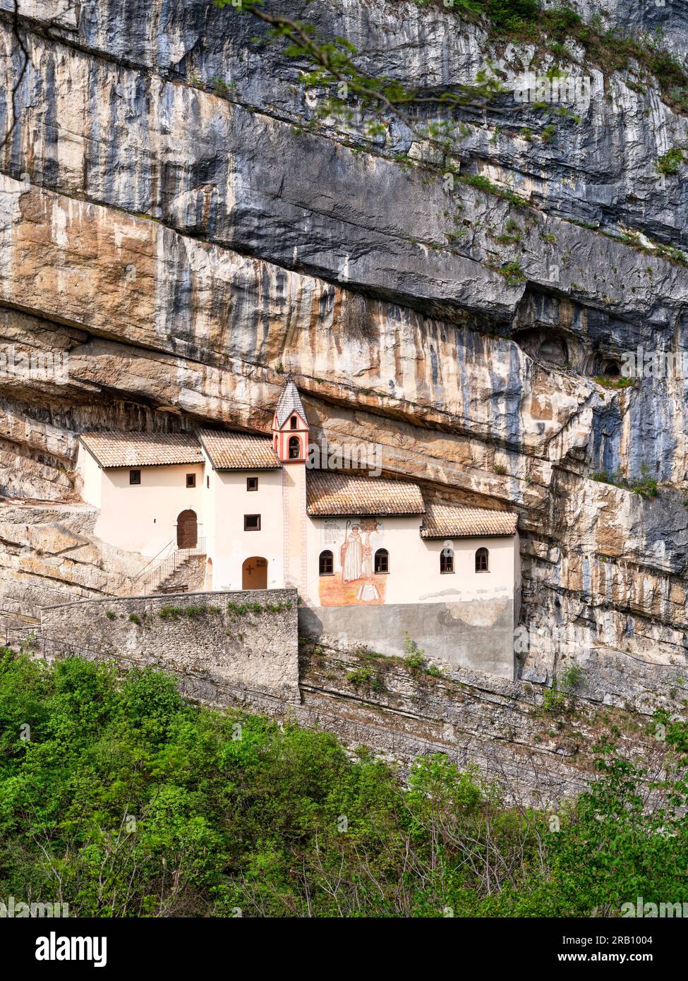 Eremo di San Colombano. Foto Stock