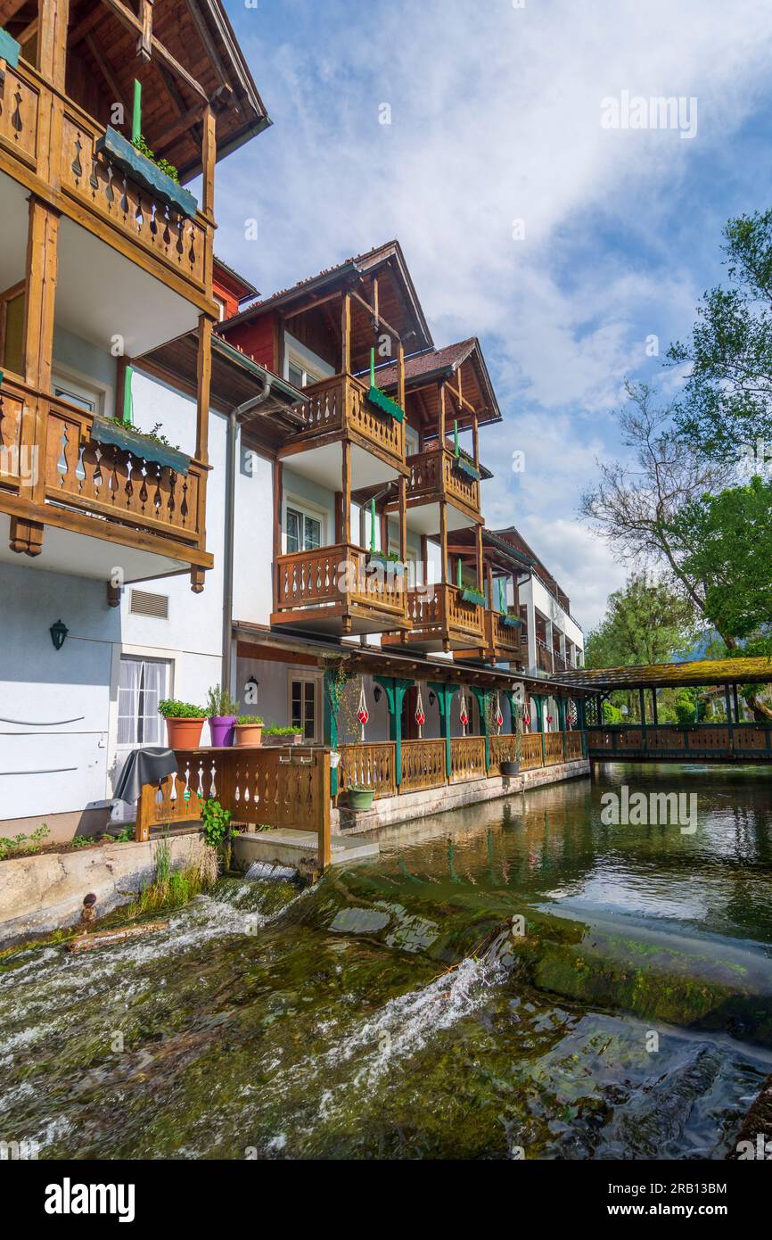 Bad Goisern am Hallstättersee, hotel Goiserer Mühle a Salzkammergut, alta Austria, Austria Foto Stock