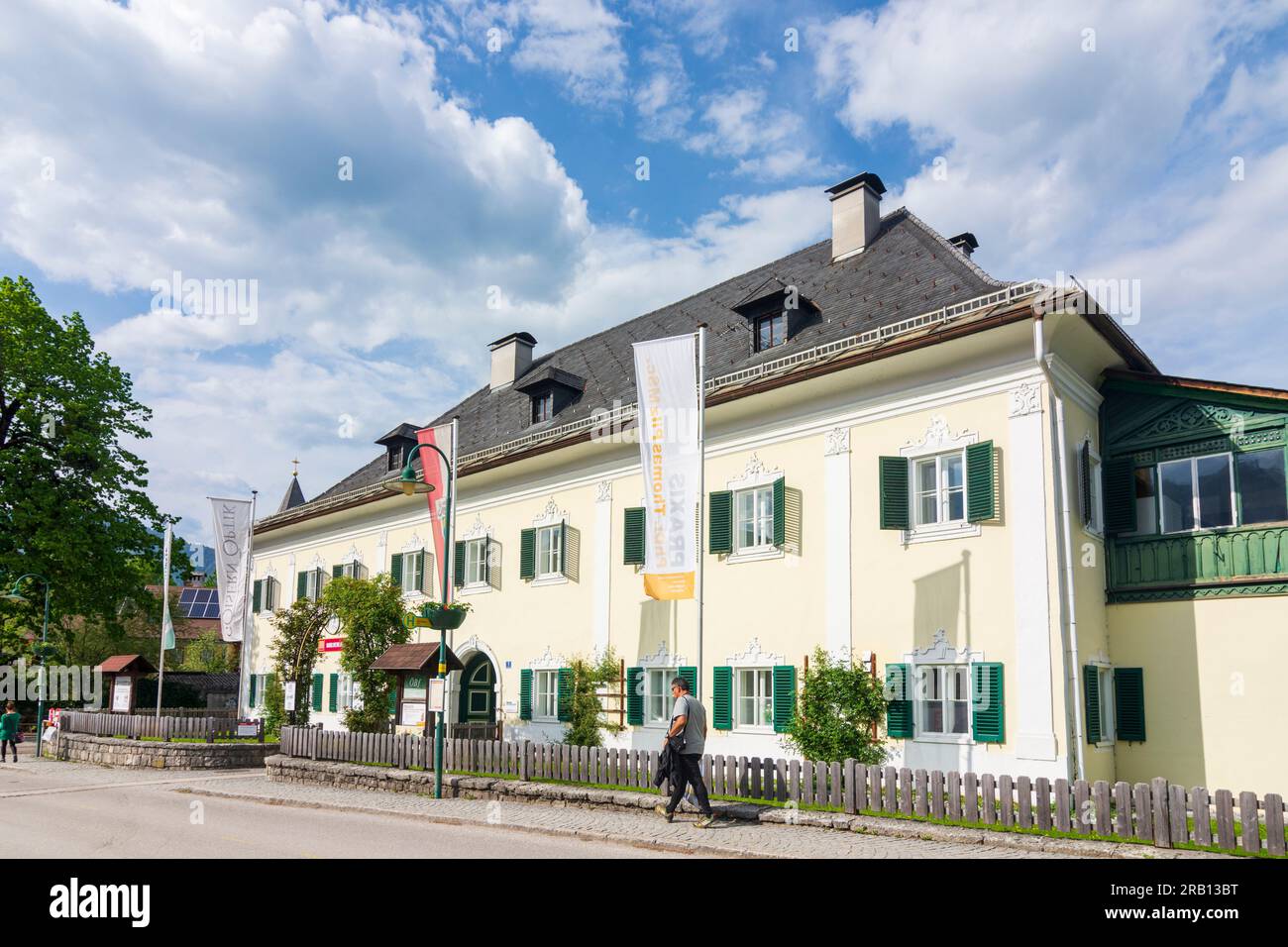 Bad Goisern am Hallstättersee, Handwerkhaus (casa di artigianato) a Salzkammergut, alta Austria, Austria Foto Stock