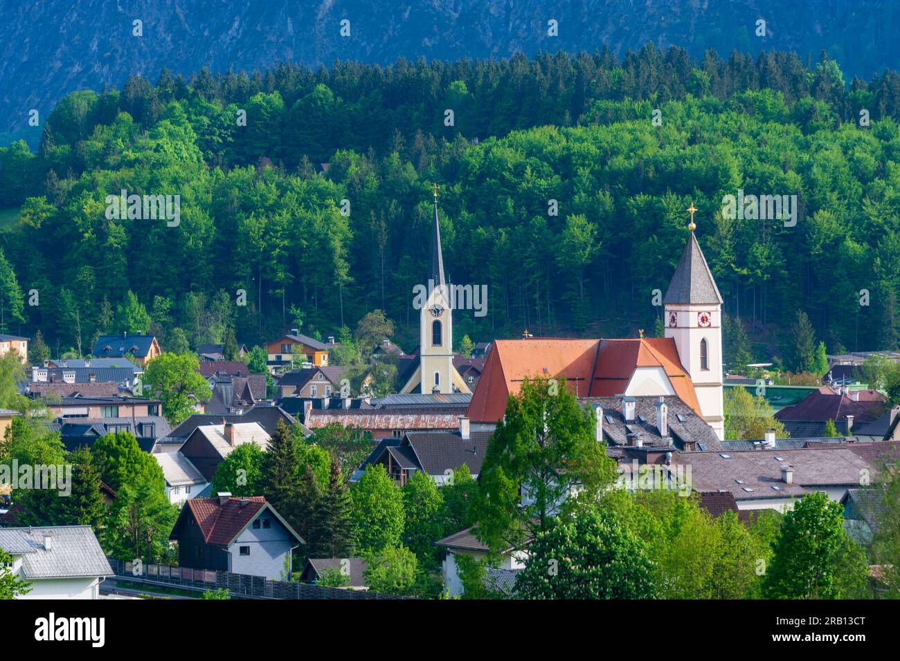 Bad Goisern am Hallstättersee, chiese a Bad Goisern am Hallstättersee a Salzkammergut, alta Austria, Austria Foto Stock