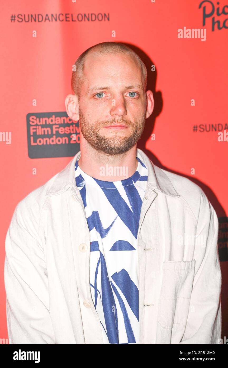 Londra, Regno Unito. 6 luglio 2023. Theo Barrowclough è un produttore che partecipa alla prima UK di Scrapper e alla serata di apertura del 2023 Sundance Film Festival a Picturehouse Central, Londra, Regno Unito credito: Vedi li/Picture Capital/Alamy Live News Foto Stock