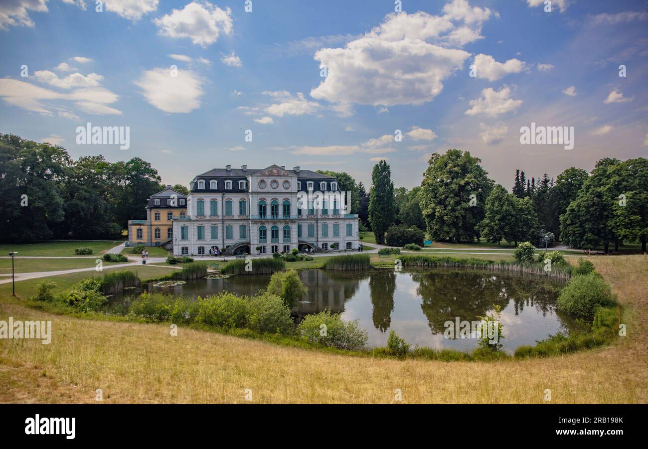 Germania, Assia, Calden, Castello di Wilhelmsthal, ambientazione da favola, park Foto Stock