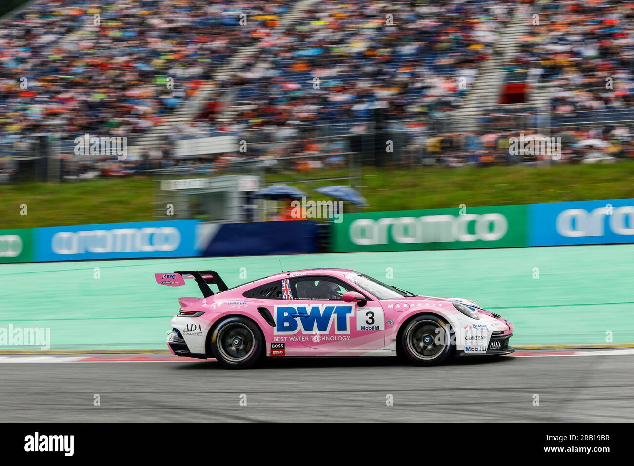 Spielberg, Austria. 1 luglio 2023. #3 Harry King (UK, BWT Lechner Racing), Porsche Mobil 1 Supercup al Red Bull Ring il 1 luglio 2023 a Spielberg, Austria. (Foto di HIGH TWO) credito: dpa/Alamy Live News Foto Stock