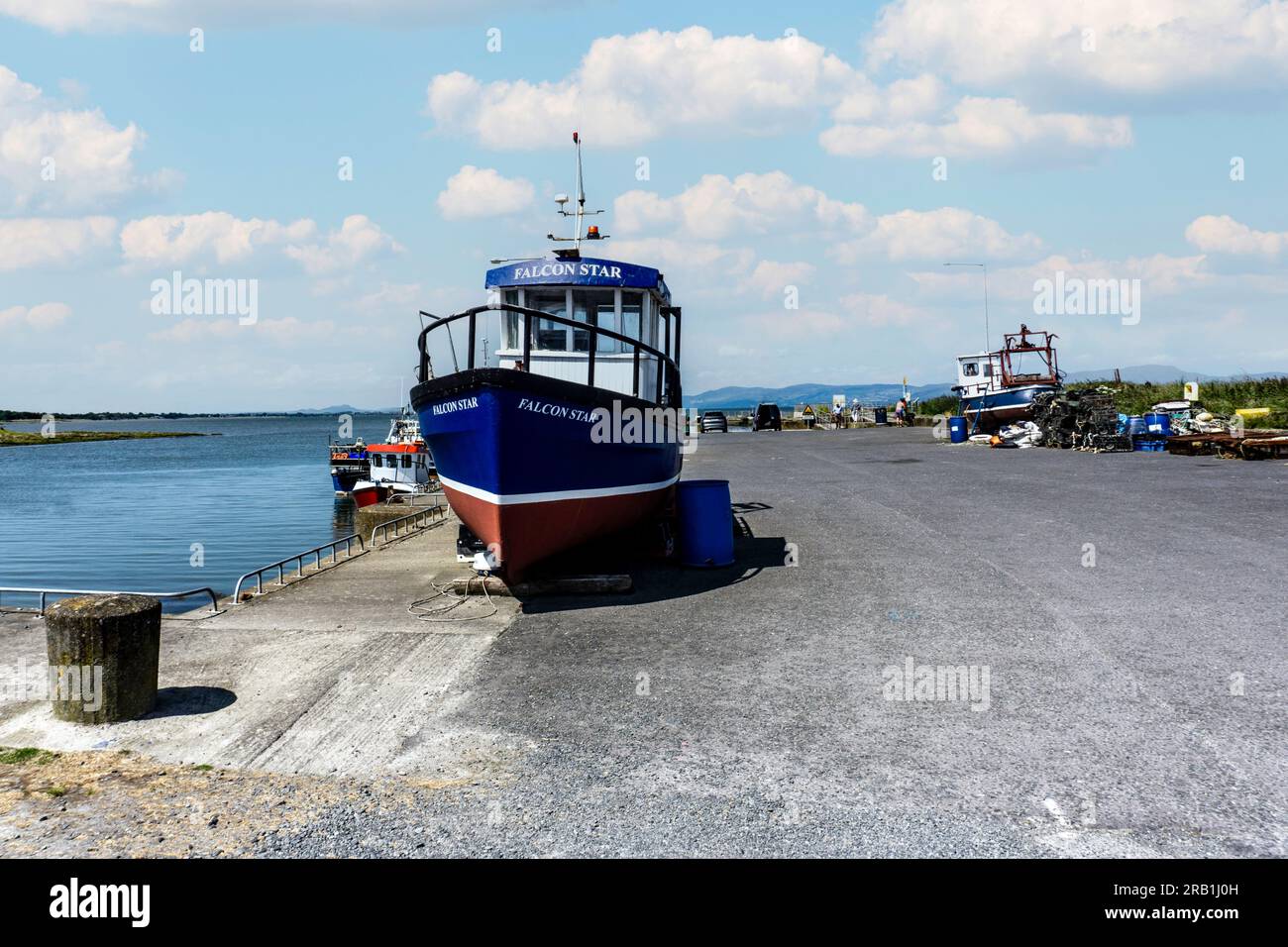 Il molo di Annagassan, Co Louth, Irlanda. Foto Stock