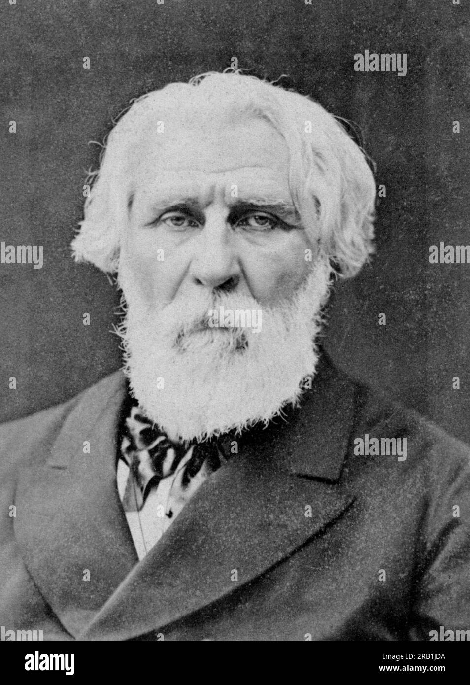 Ivan Turgenev, 1880, Ivan Sergeyevich Turgenev (1818 – 1883) romanziere russo Foto Stock