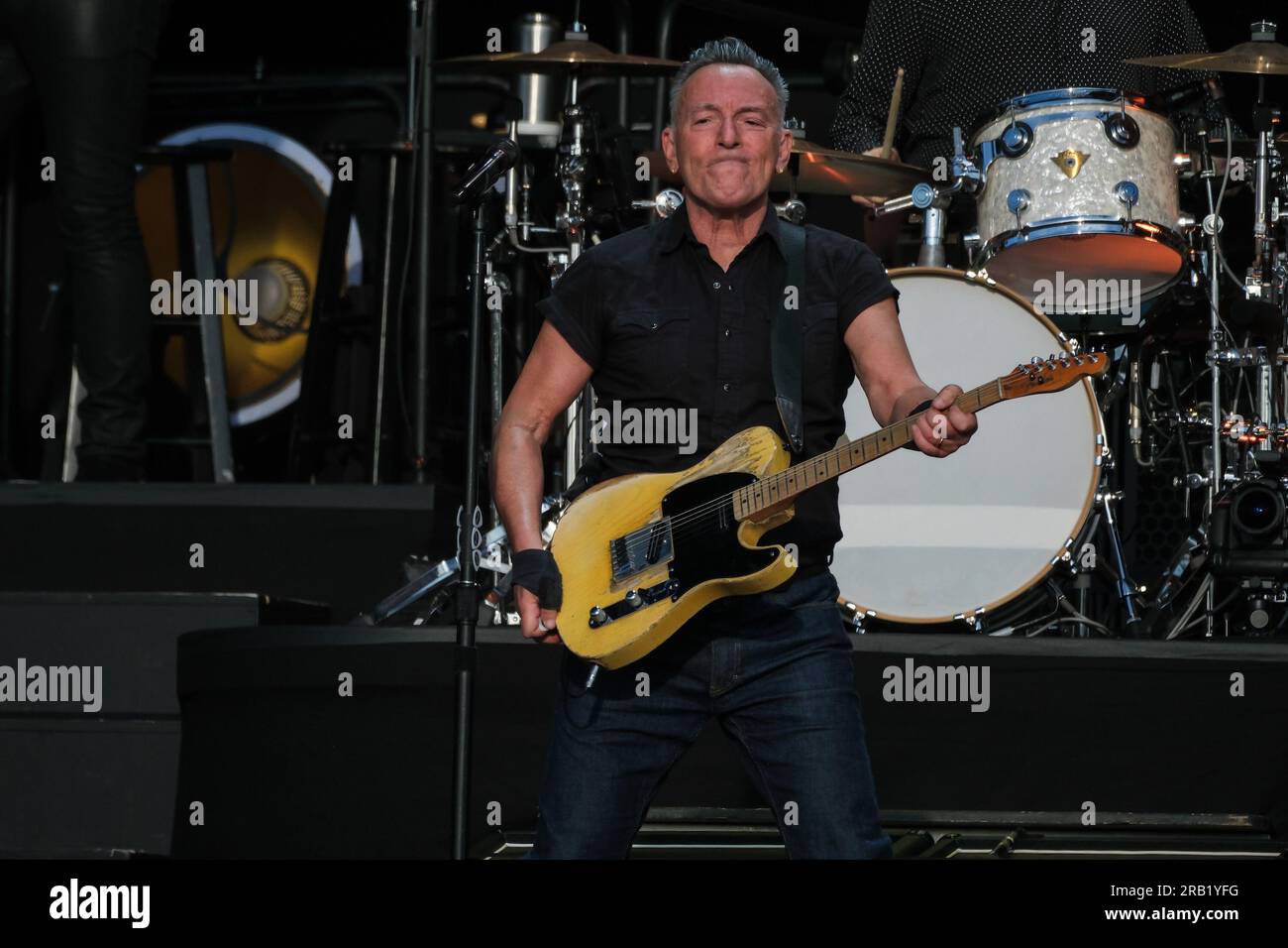 Londra, Regno Unito. 6 luglio 2023. Bruce Springsteen ha fotografato esibendosi durante il BST Hyde Park a Hyde Park. Foto di Julie Edwards Credit: JEP Celebrity Photos/Alamy Live News Foto Stock