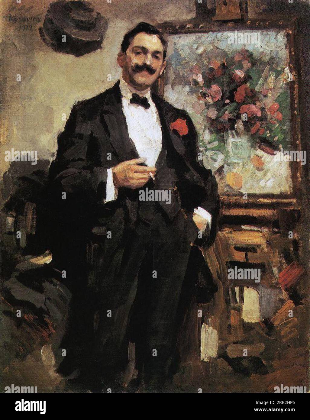 Ritratto di un artista ungherese József Ripley Ronai 1912 di Konstantin Korovin Foto Stock