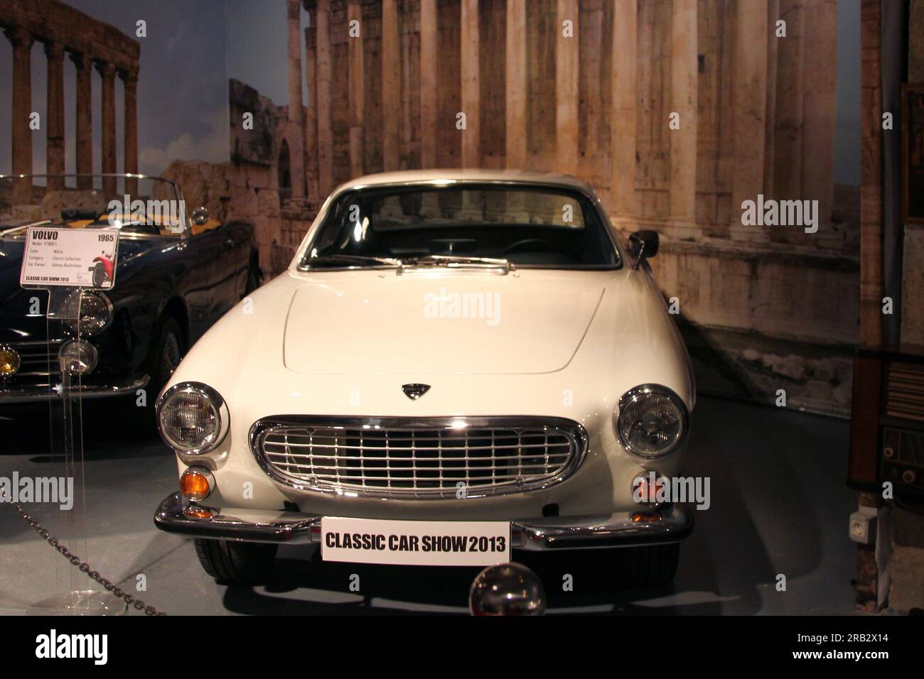 Evento di auto d'epoca che si è svolto a Beirut Downtown con design di auto d'epoca Foto Stock