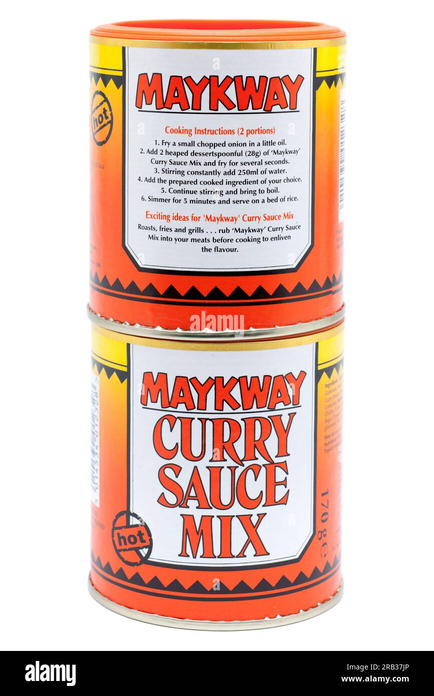 2 170 contenitori di salsa di curry malese Maykway Foto Stock