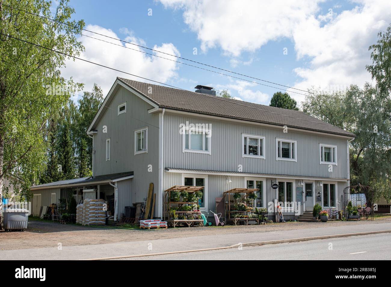 Sirola Center Ky, un negozio di villaggio a Kihniöntie 20 a Kihniö, Finlandia Foto Stock