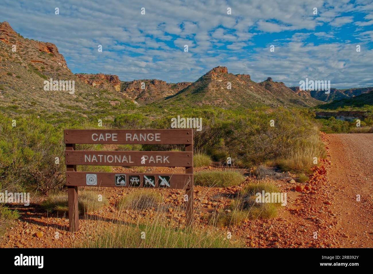 Cape Range National Park, vicino a Exmouth, Australia Occidentale Foto Stock