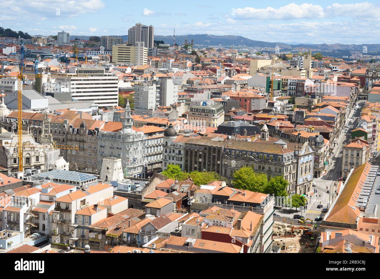 Vista panoramica della città di Porto Foto Stock