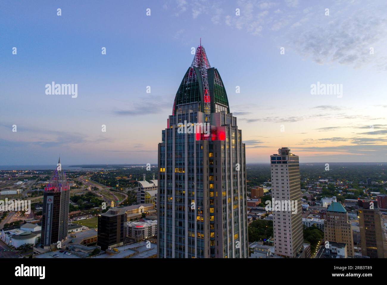 La torre della caserma della RSA al tramonto Foto Stock