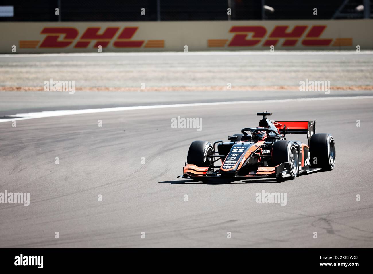 Silverstone, Regno Unito 6 luglio 2023 Silverstone, Regno Unito il 6 luglio 2023 Richard Verschoor (NLD) del team Van Amersfoort Racing prende parte alla sessione di prove di Formula 2 durante la FORMULA 1 ARAMCO BRITISH GRAND PRIX 2023 sul circuito di Silverstone, Silverstone, Regno Unito il 6 luglio 2023 Foto Stock