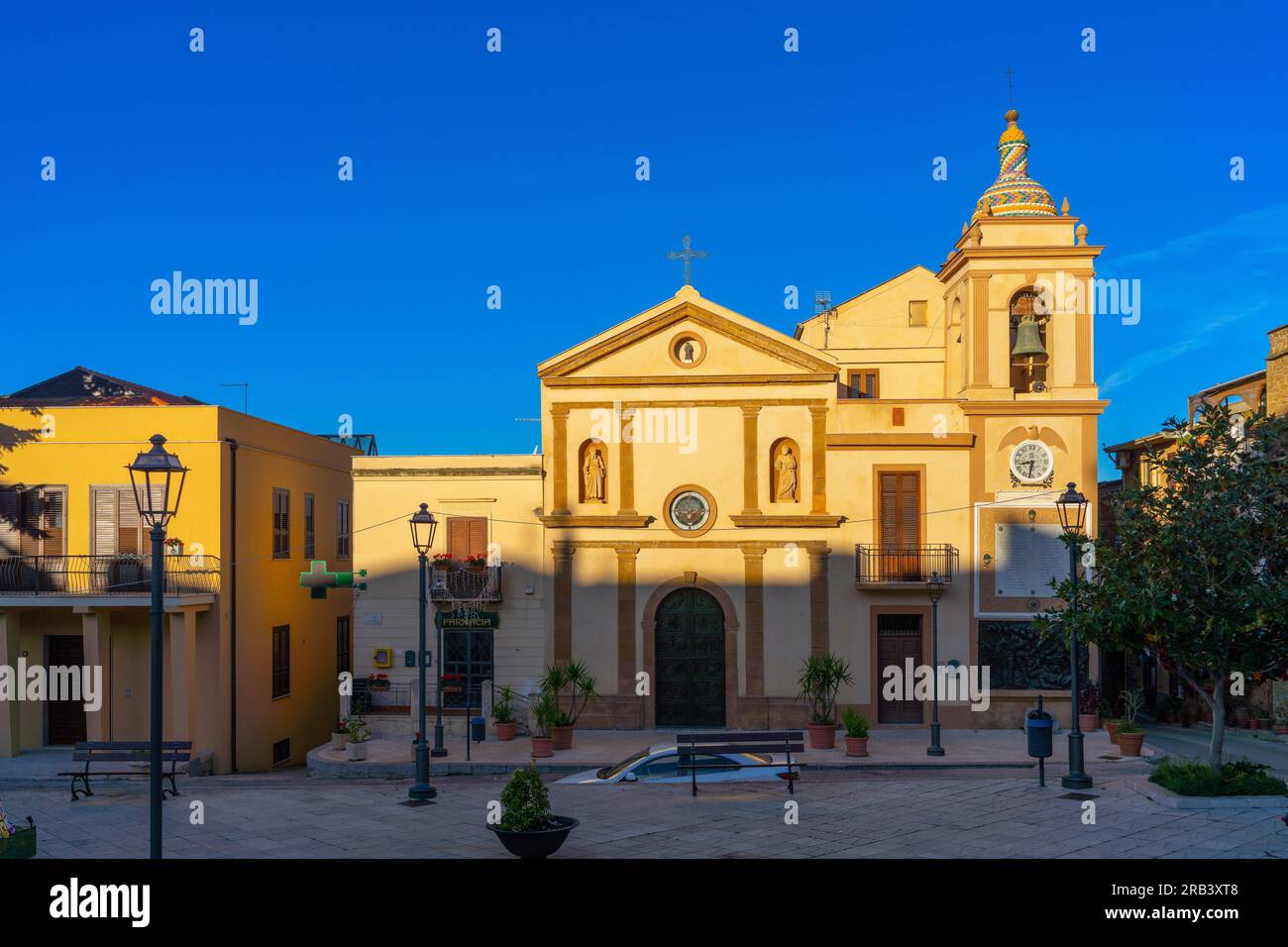 Chiesa di Maria SS. Addolorata, Cefalà Diana, Palermo, Sicilia, Italia Foto Stock