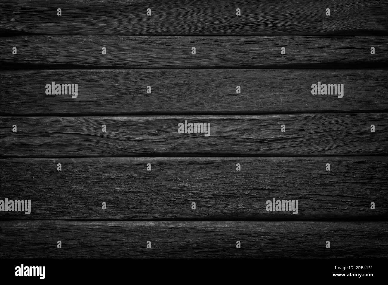 struttura in legno nero. sfondo in legno nero con spazio vuoto Foto Stock