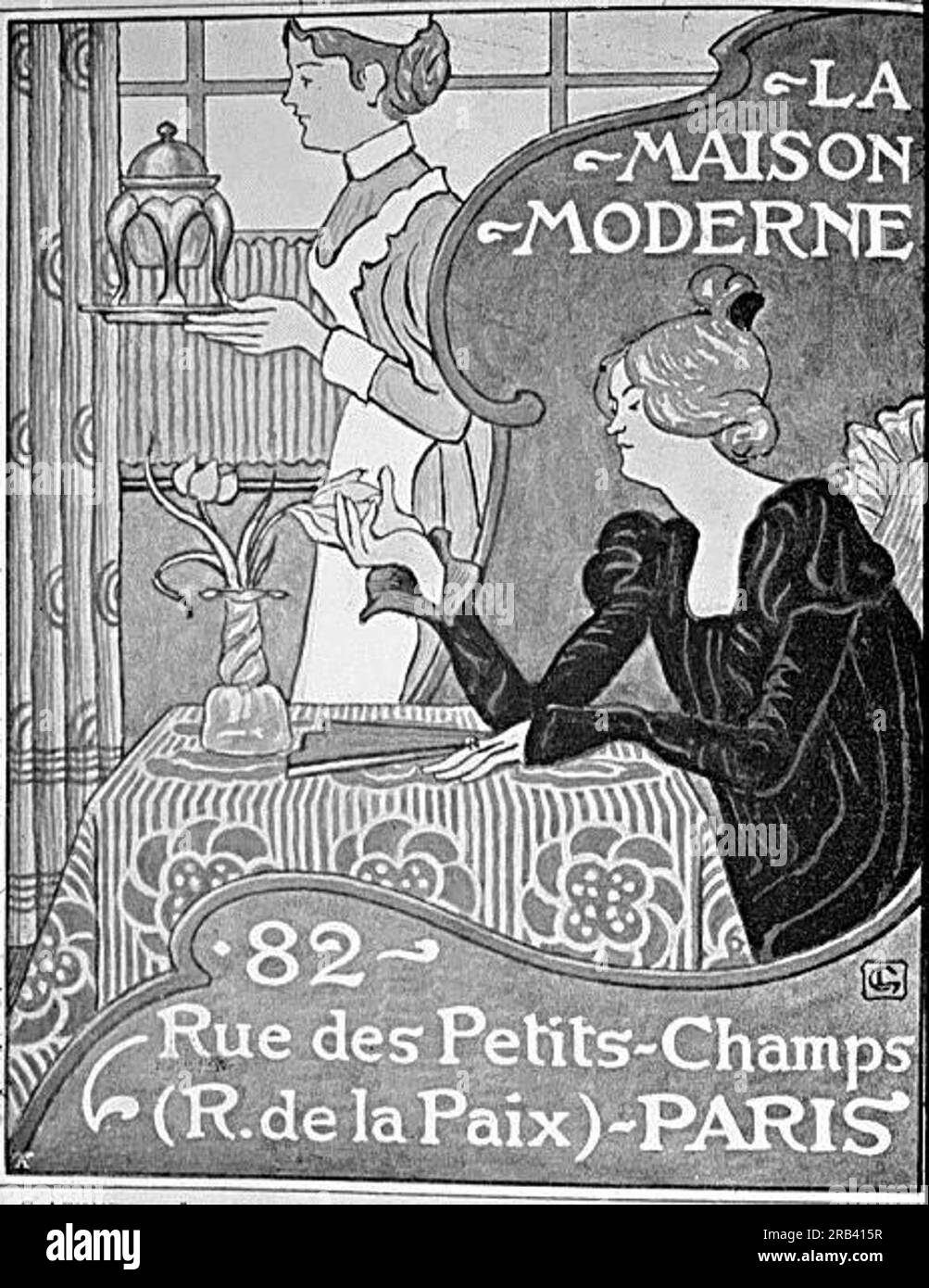 Poster per la Maison moderne, Parigi di Georges Lemmen Foto Stock