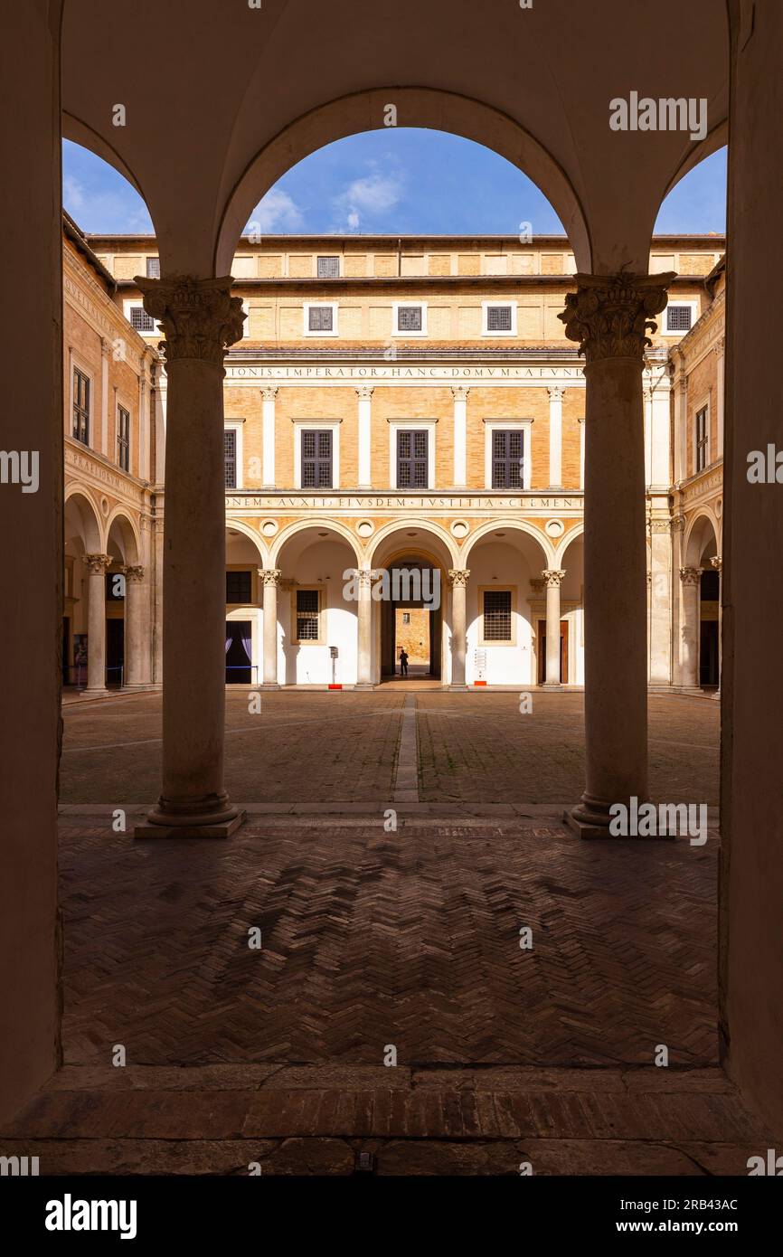 Palazzo ducale / Galleria Nazionale delle Marche, Palazzo Ducale, Urbino, Marche, Italia Foto Stock