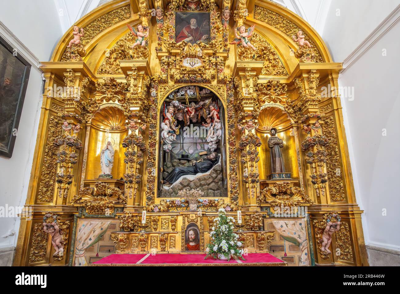 Cappella di San Francesco Saverio presso la Chiesa dei Gesuiti (Chiesa di San Ildefonso) all'interno di Toledo, Spagna Foto Stock