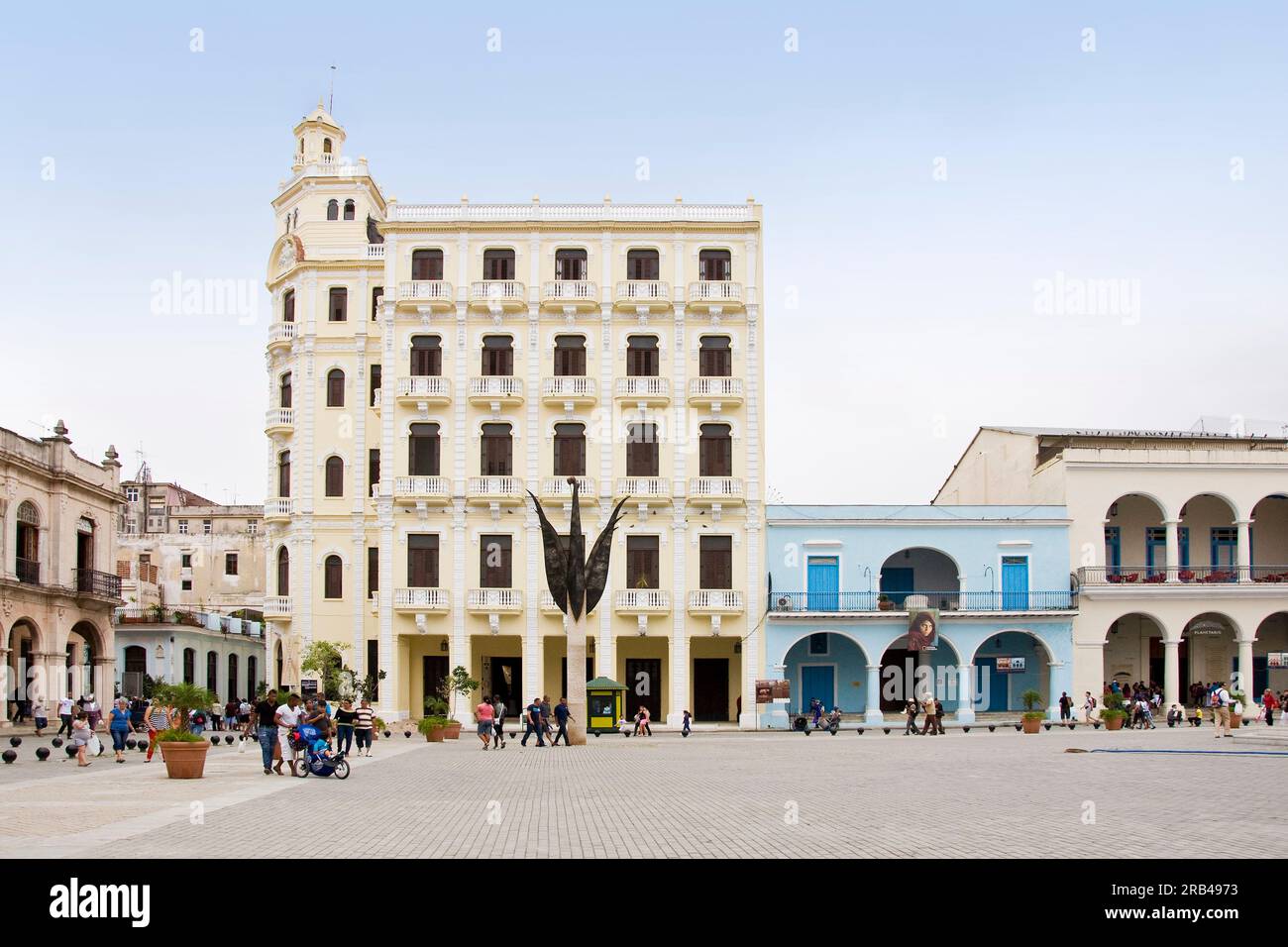 Cuba, La Habana, Plaza Vieja Foto Stock