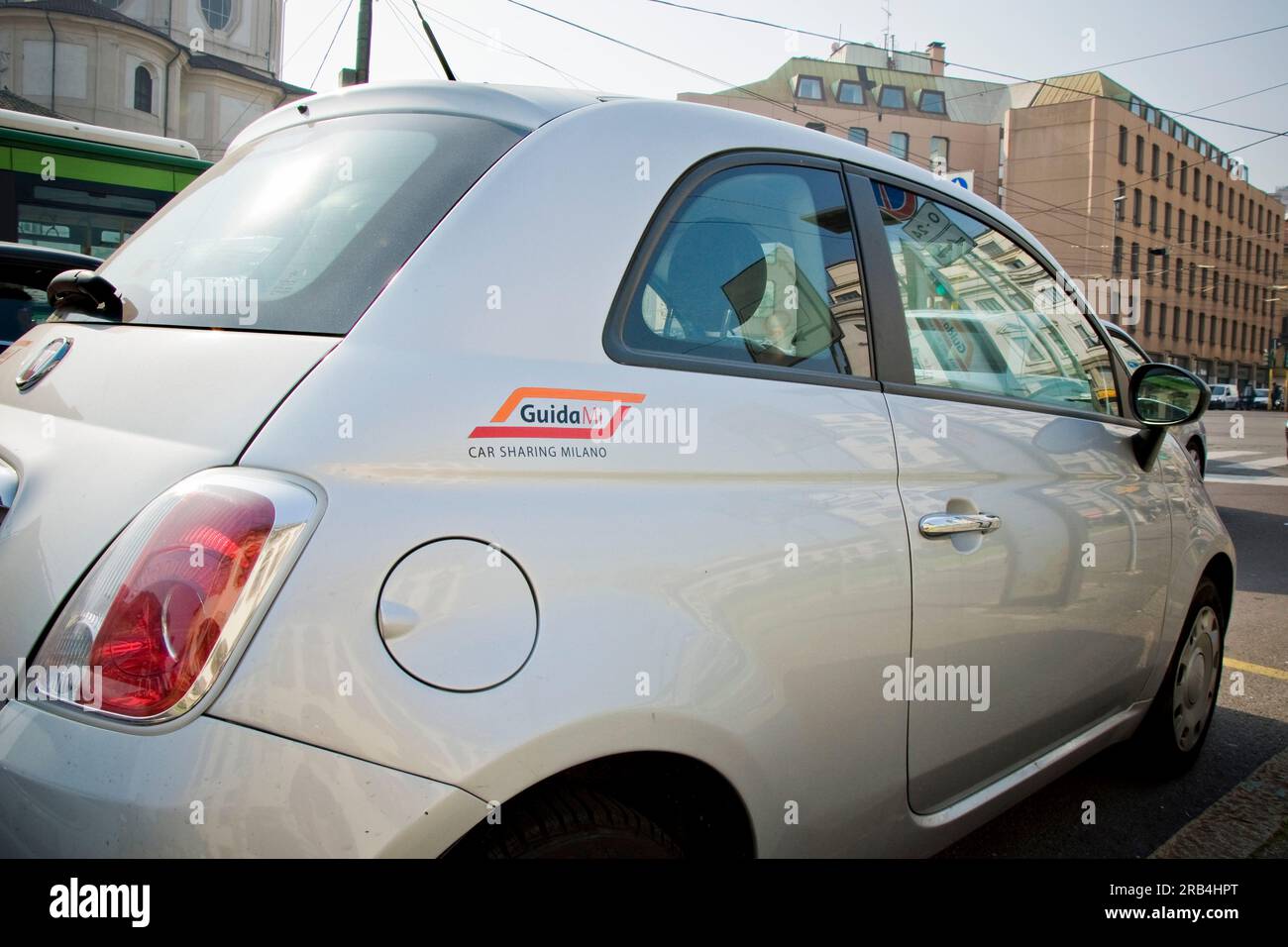 Car sharing. Milano. Italia Foto Stock