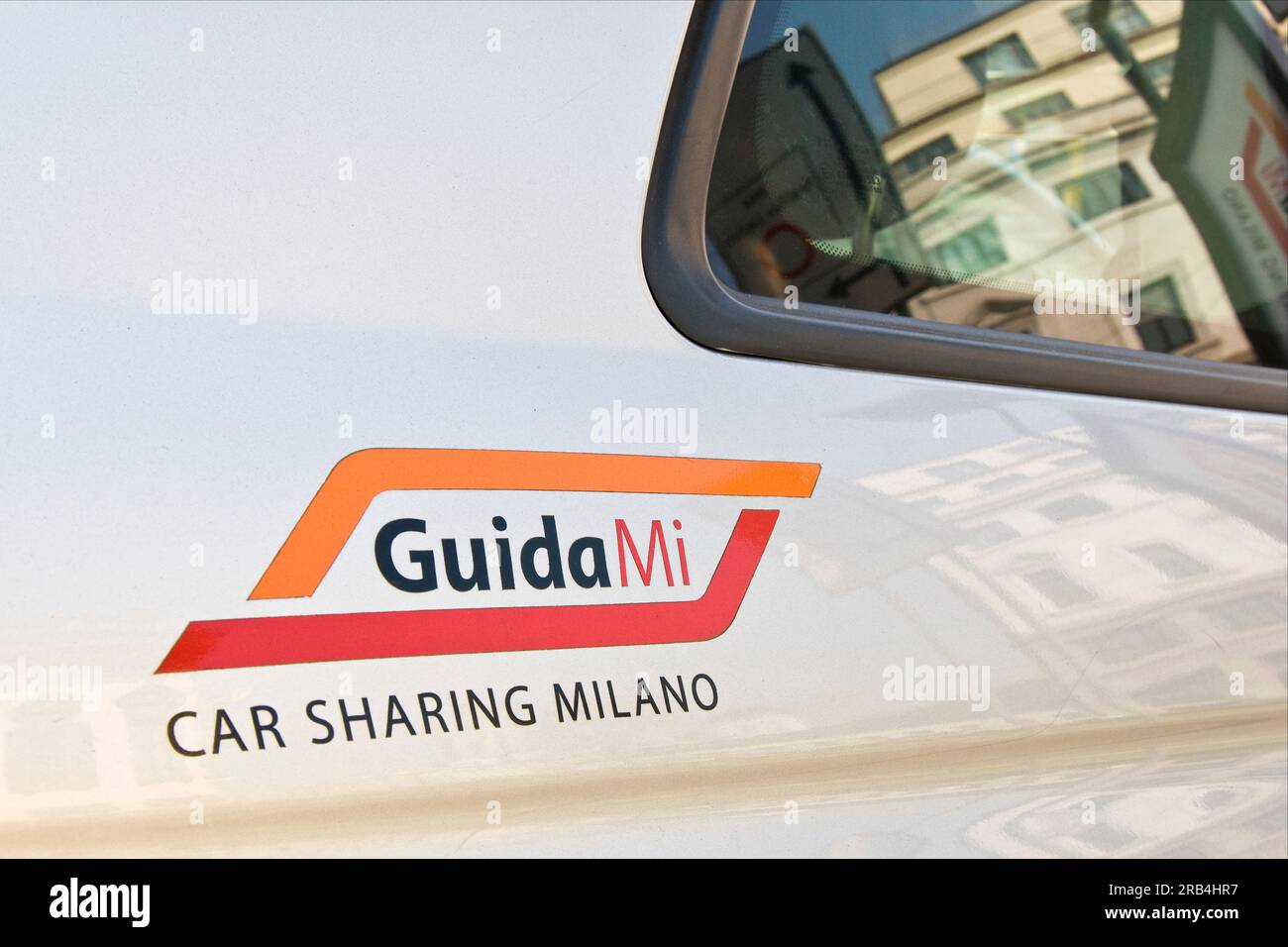 Car sharing. Milano. Italia Foto Stock
