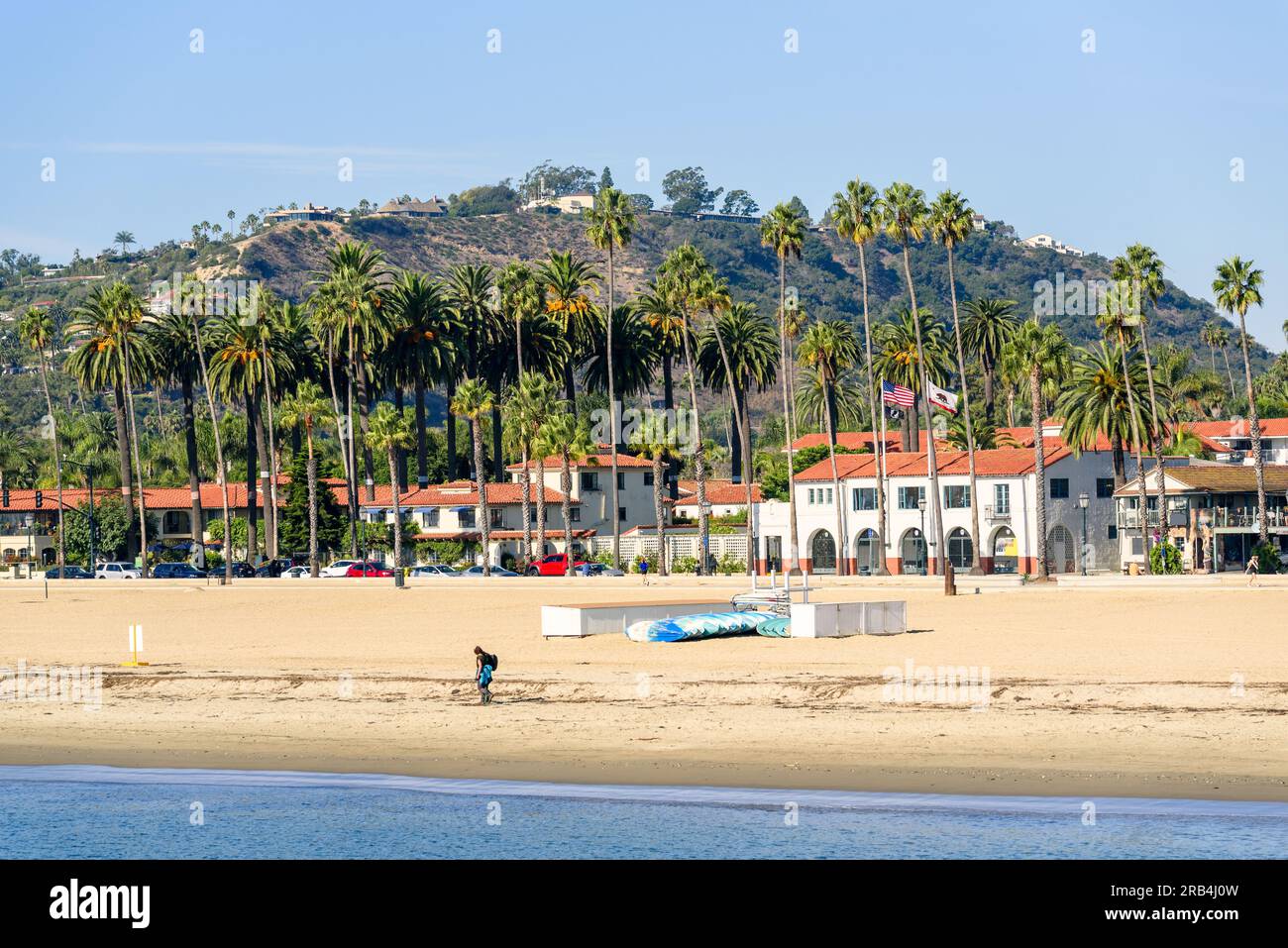 Vista di Santa Barbara in un giorno autunnale della suny Foto Stock