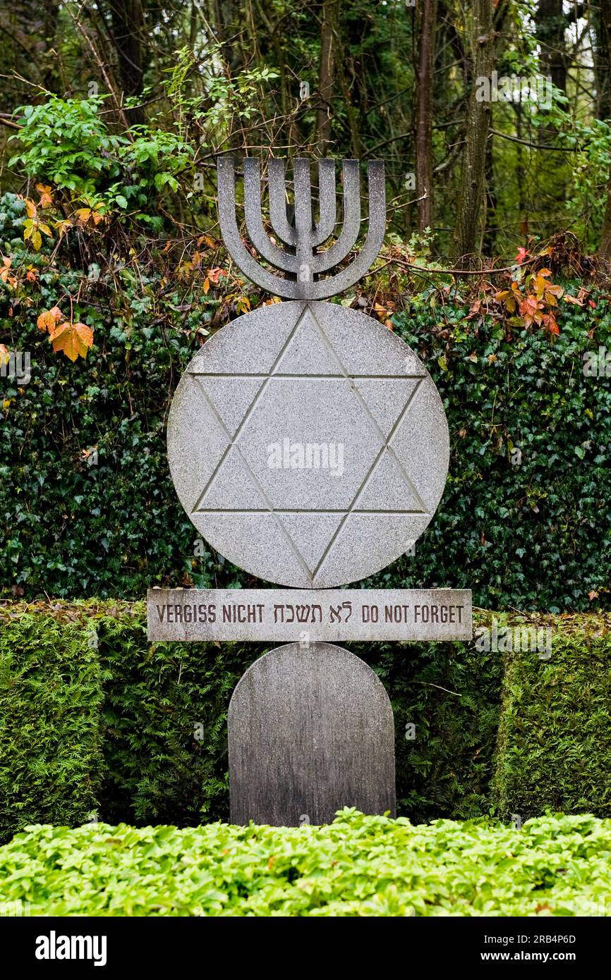 Centro commemorativo KZ-Gedenkstaette. Dachau. Germania Foto Stock