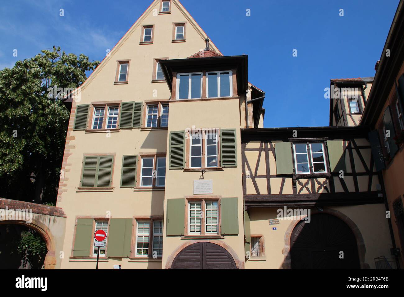 vecchia casa a colmar in alsazia (francia) Foto Stock