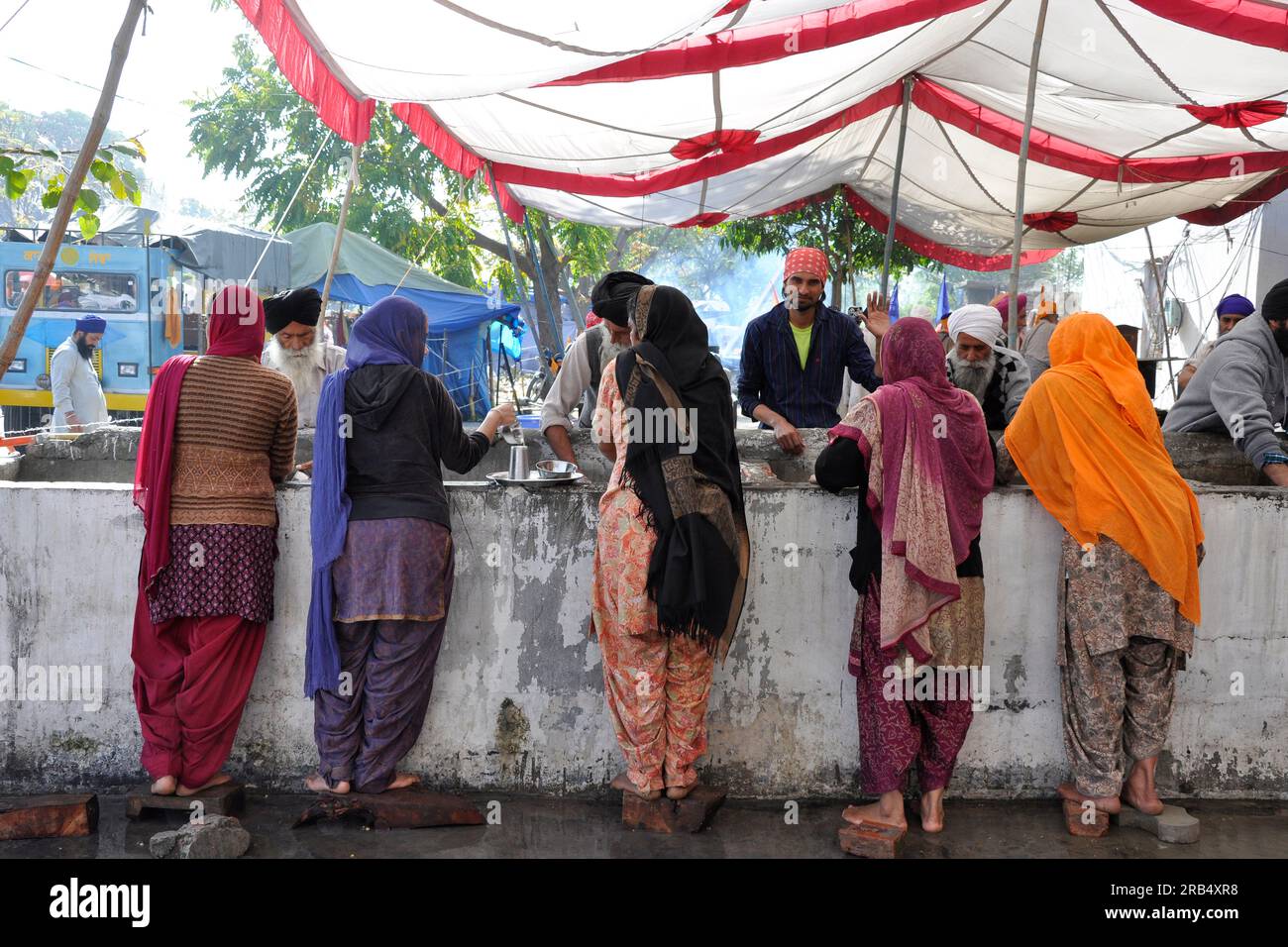 India. Punjab. Anandpur Shaib. vita quotidiana Foto Stock