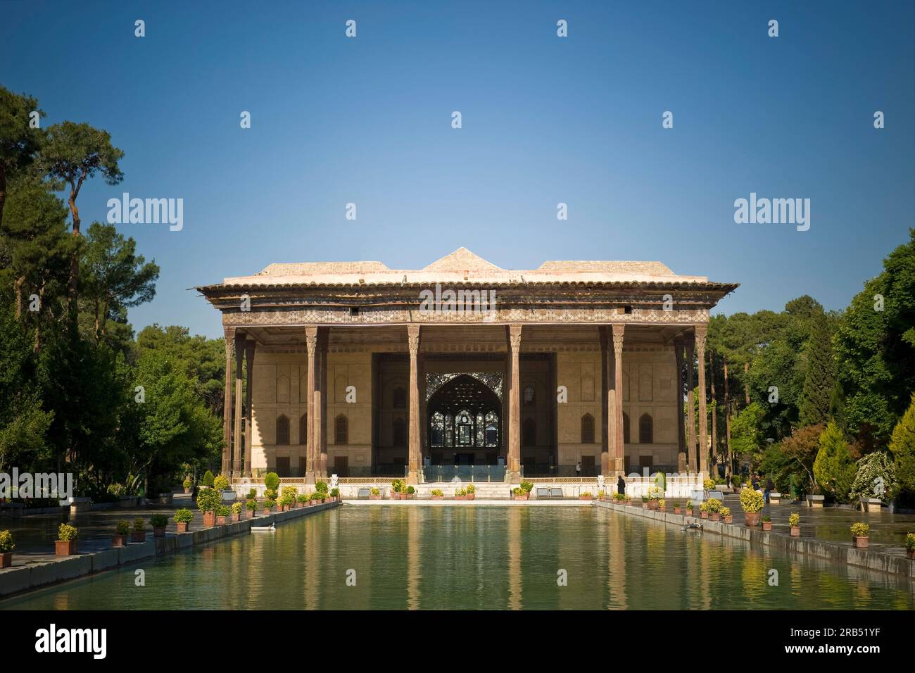 Chehel sotoun Palace. isfahan. Iran Foto Stock
