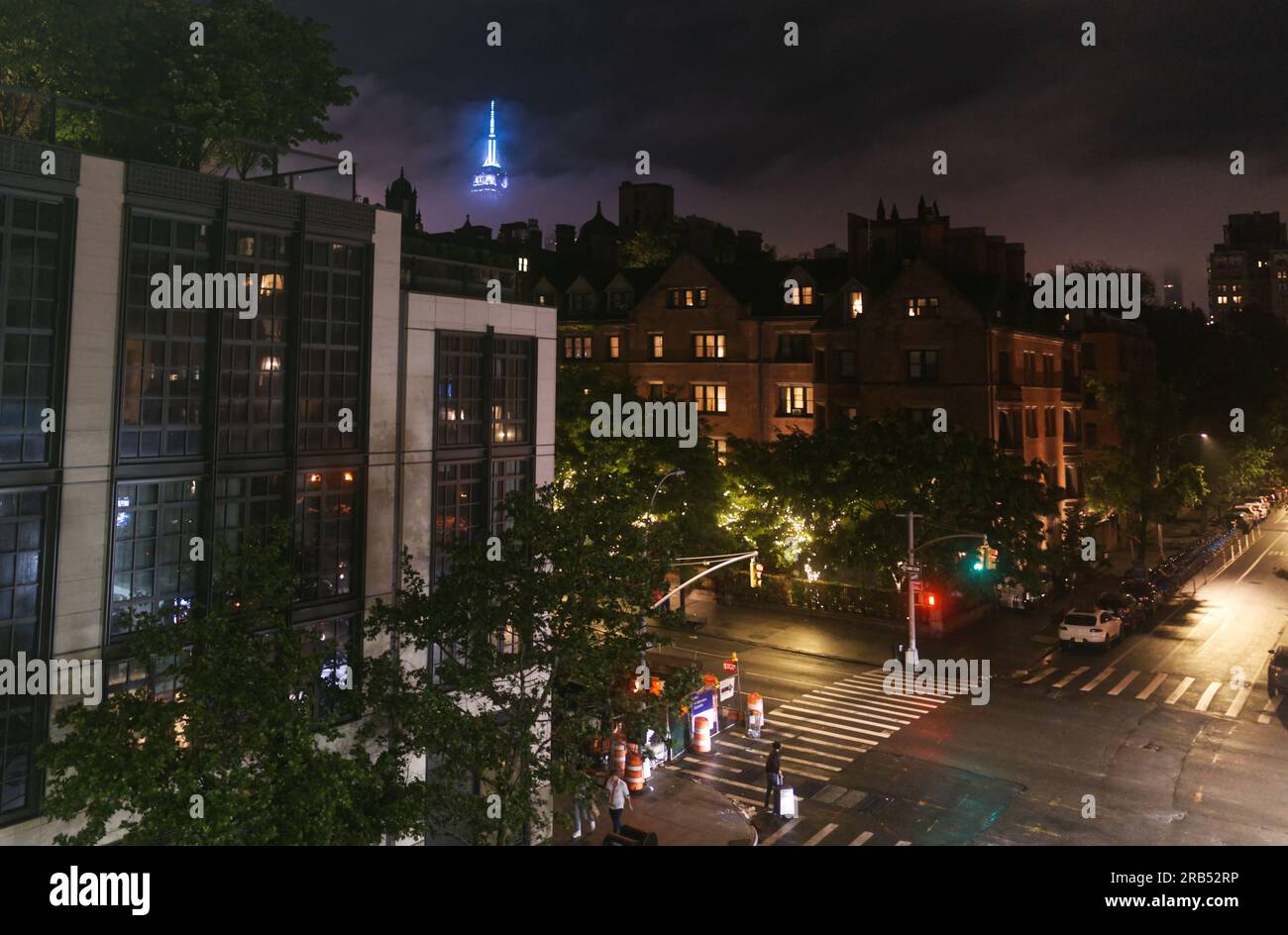 Manhattan nella nebbia Foto Stock