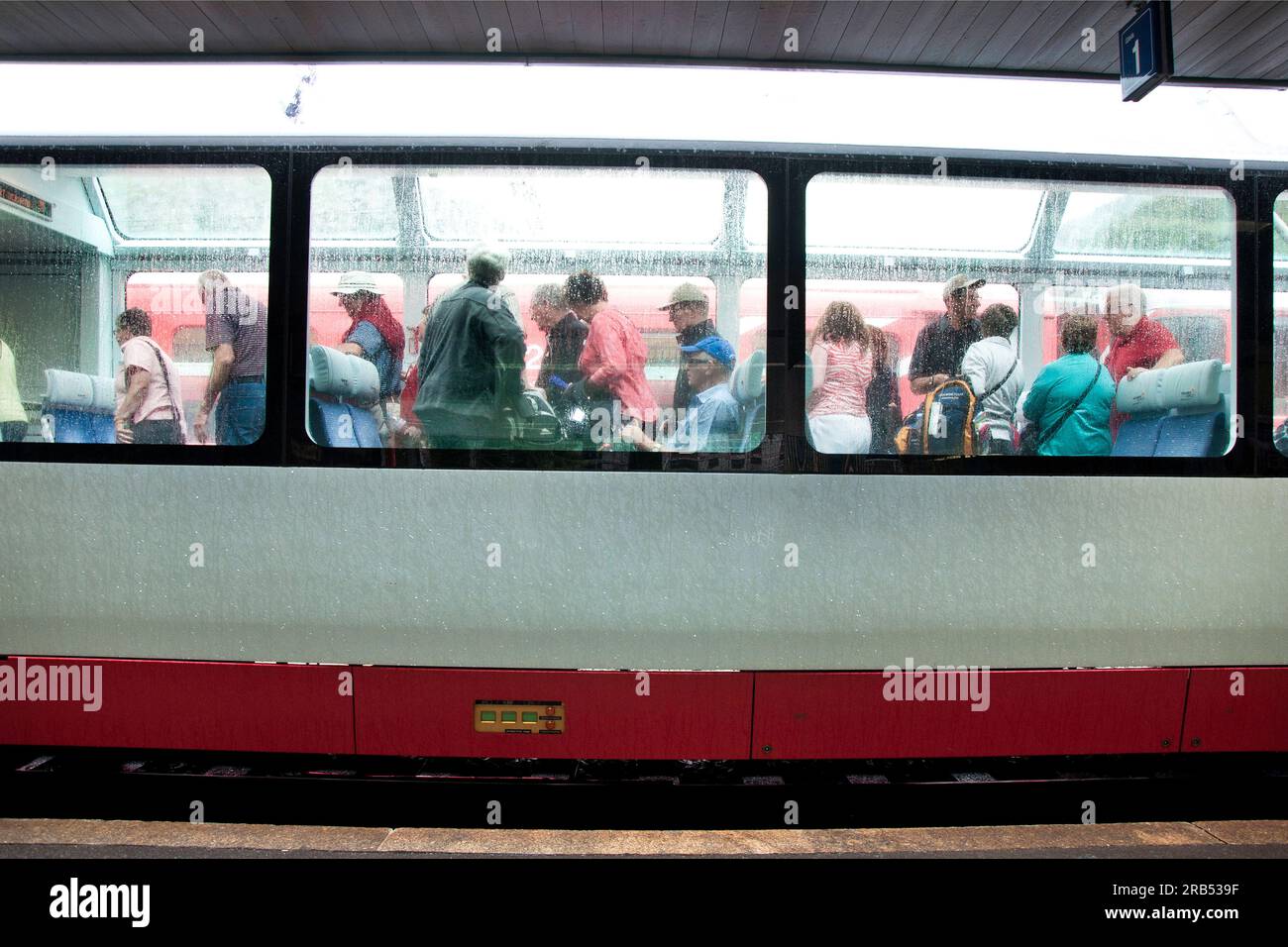 Svizzera. Canton Uri. Andermatt. Glacier Express Foto Stock